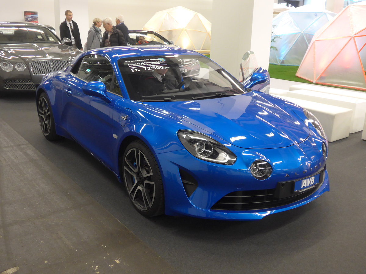 (201'545) - Renault Alpine am 11. Februar 2019 in Basel, MUBA