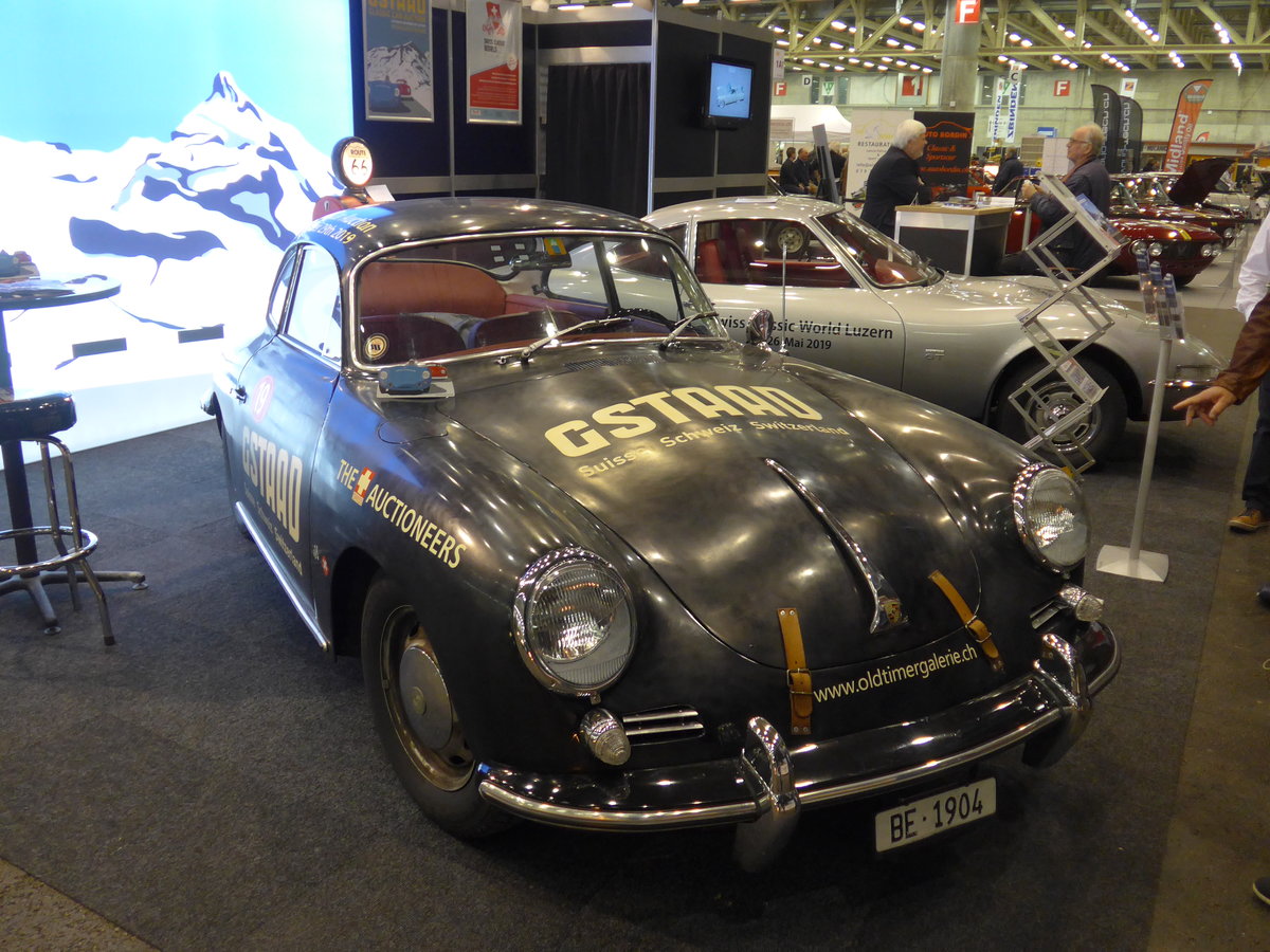 (203'116) - Porsche - BE 1904 - am 24. M�rz 2019 in Granges-Paccot, Forum-Fribourg