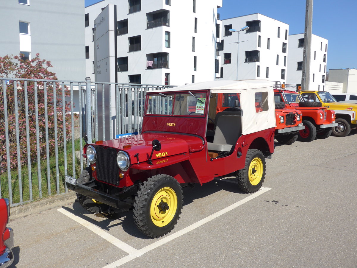 (203'149) - Willys - FR 21'114 - am 24. M�rz 2019 in Granges-Paccot, Forum-Fribourg