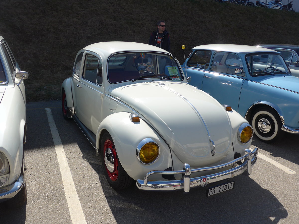 (203'161) - VW-K�fer - FR 21'817 - am 24. M�rz 2019 in Granges-Paccot, Forum-Fribourg