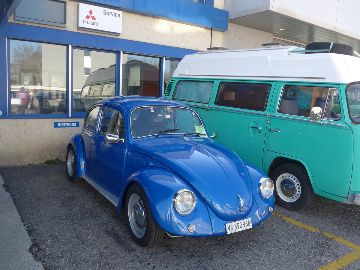 (203'207) - VW-K�fer - VS 390'968 - am 24. M�rz 2019 in Granges-Paccot, Forum-Fribourg