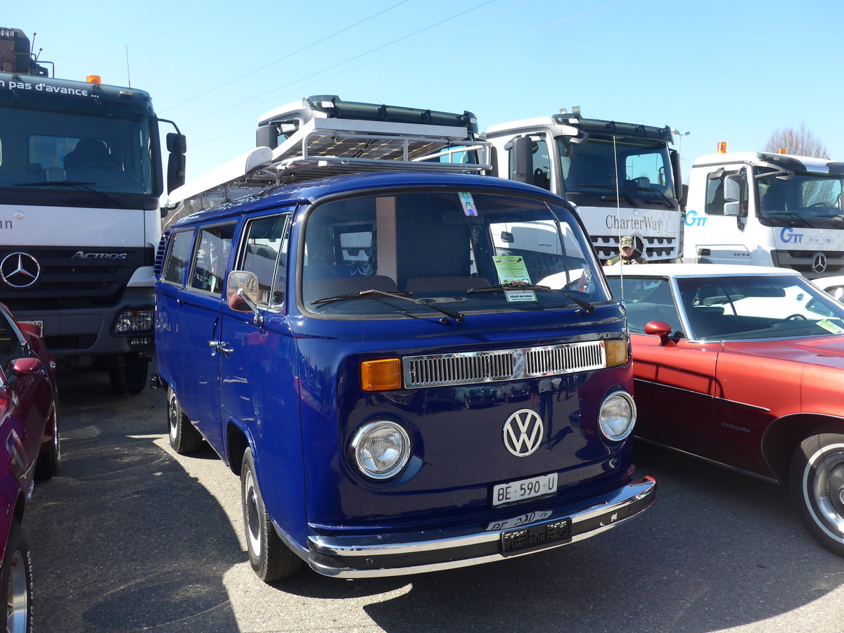(203'222) - VW-Bus - BE 590 U - am 24. M�rz 2019 in Granges-Paccot, Forum-Fribourg