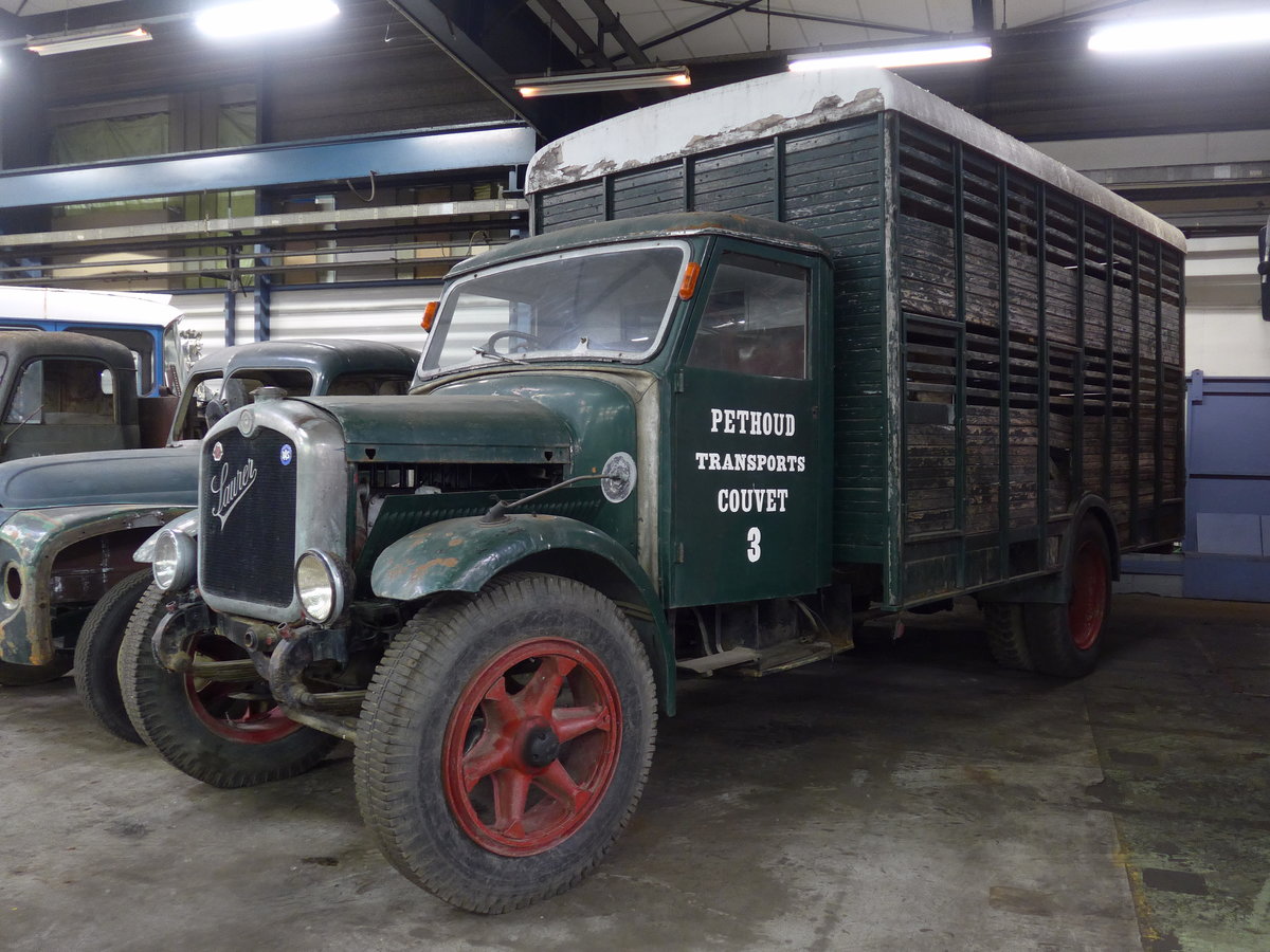 (204'267) - Pethoud, Couvet - Nr. 3 - Saurer am 27. April 2019 in Wissembourg, AAF-Museum