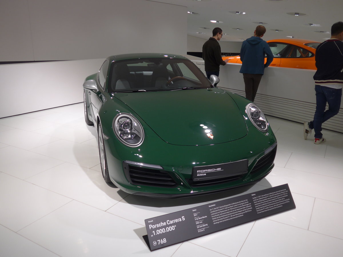 (204'638) - Der 1'000'000. Porsche, der am 11. Mai 2017 vom Band lief - am 9. Mai 2019 in Zuffenhausen, Porsche Museum