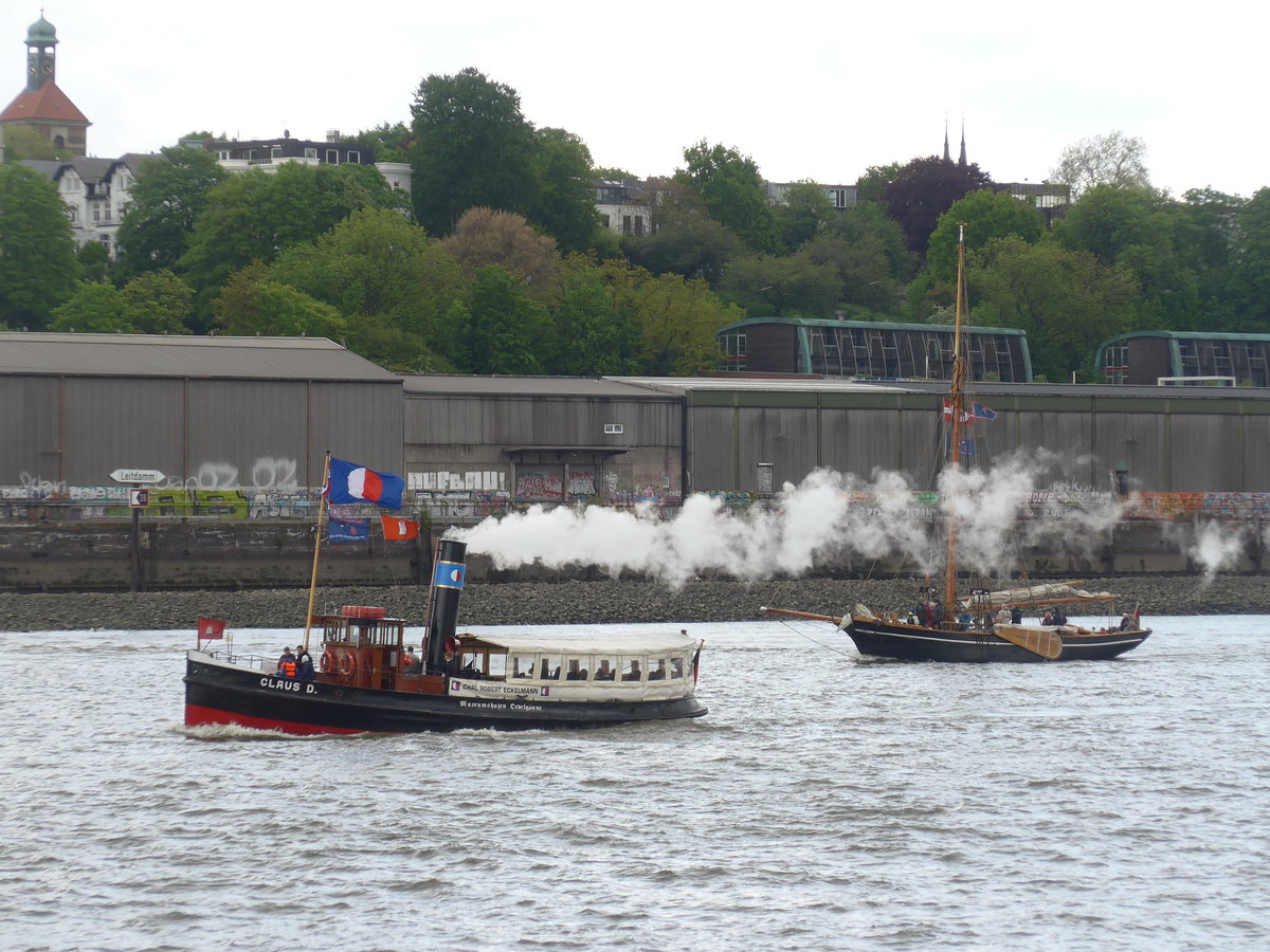 (204'818) - 830. Hafengeburtstag mit Schiffsparade am 10. Mai 2019 auf der Elbe in Hamburg