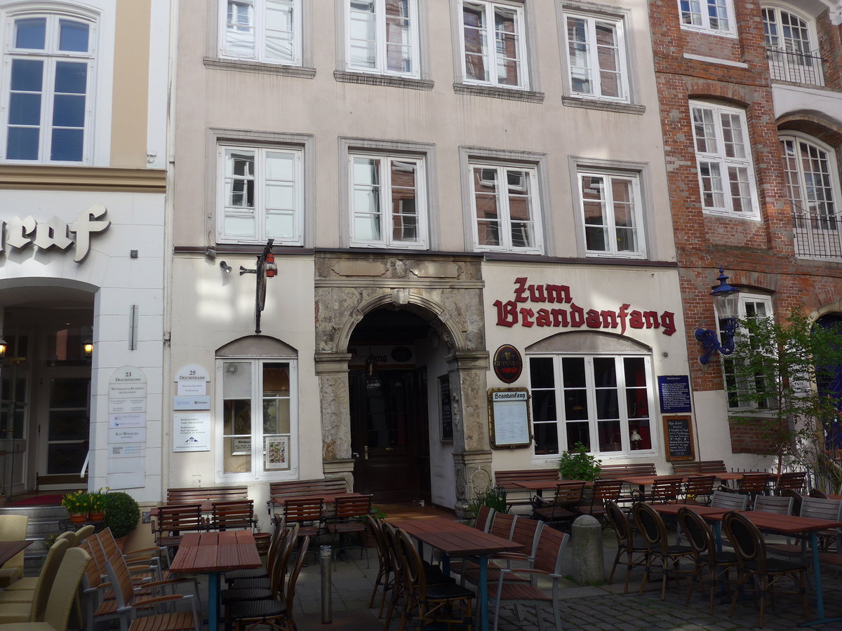 (204'887) - In diesem Haus  Zum Brandanfang  in Hamburg brach 1842 das Feuer aus (11. Mai 2019) 