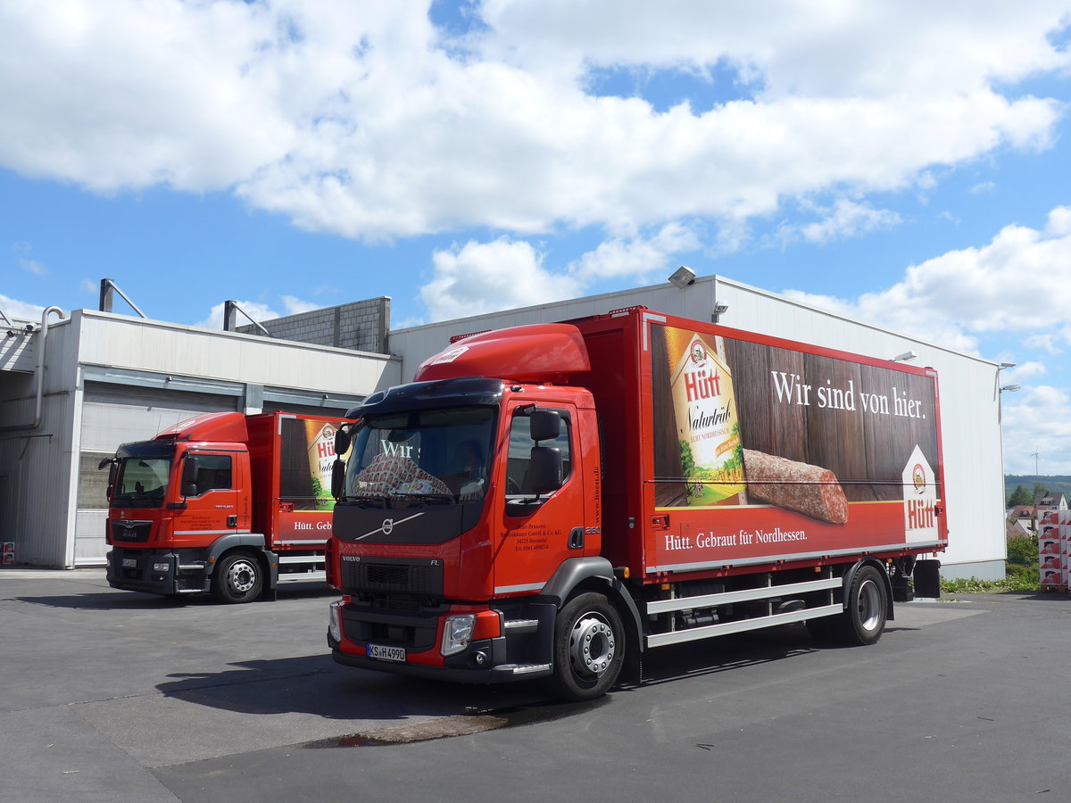 (204'987) - H�tt-Brauerei, Baunatal - KS-H 4990 - Volvo am 12. Mai 2019 in Baunatal, H�tt-Brauerei