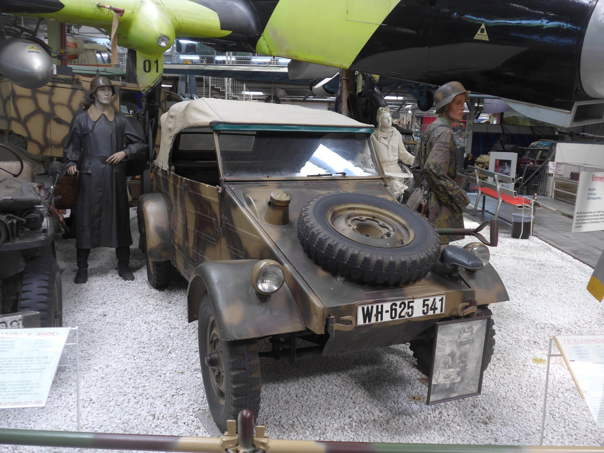 (205'036) - VW-K�belwagen - WH-625'541 - am 13. Mai 2019 in Sinsheim, Museum