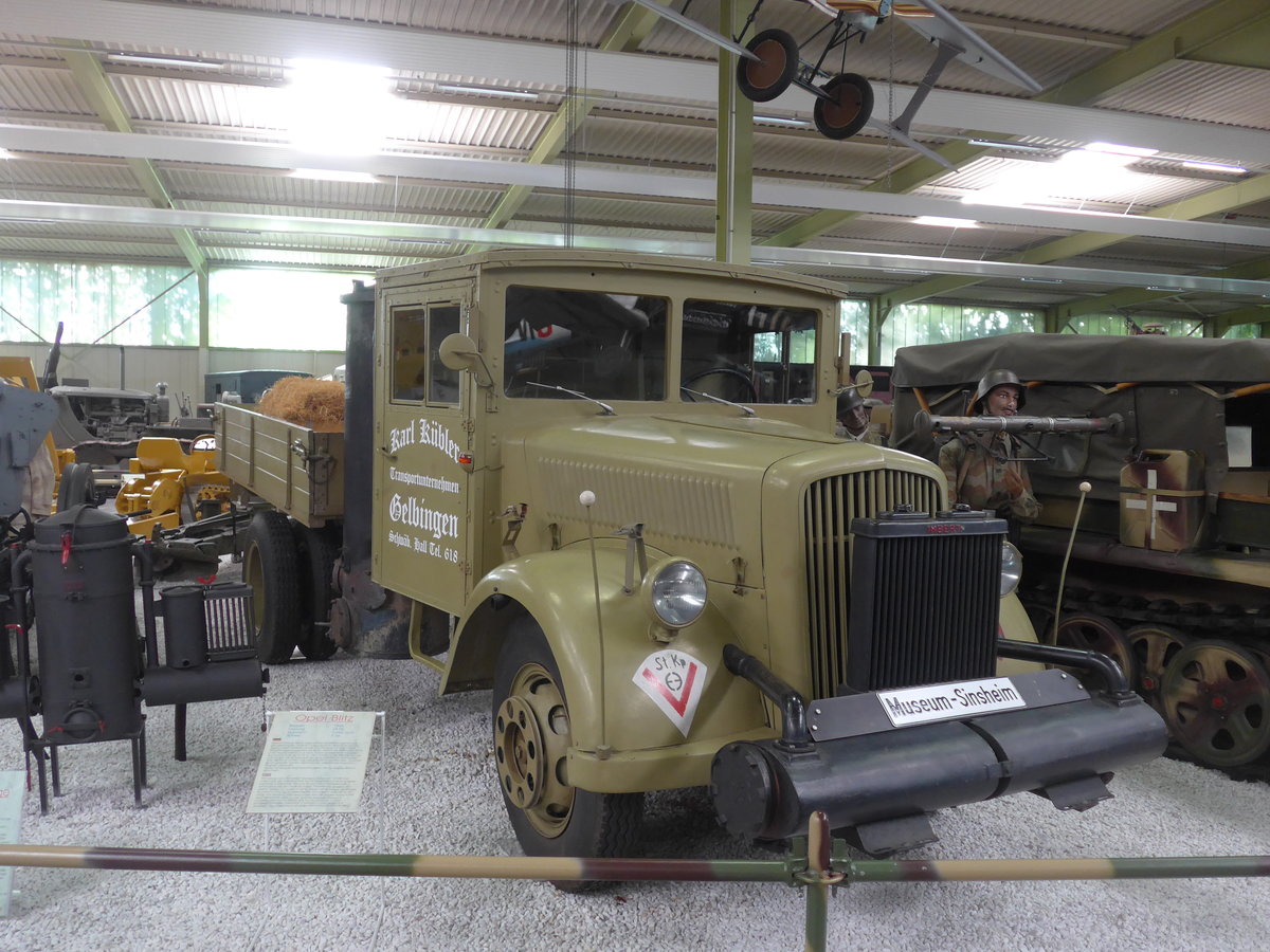 (205'039) - K�bler, Gelblingen - Opel am 13. Mai 2019 in Sinsheim, Museum