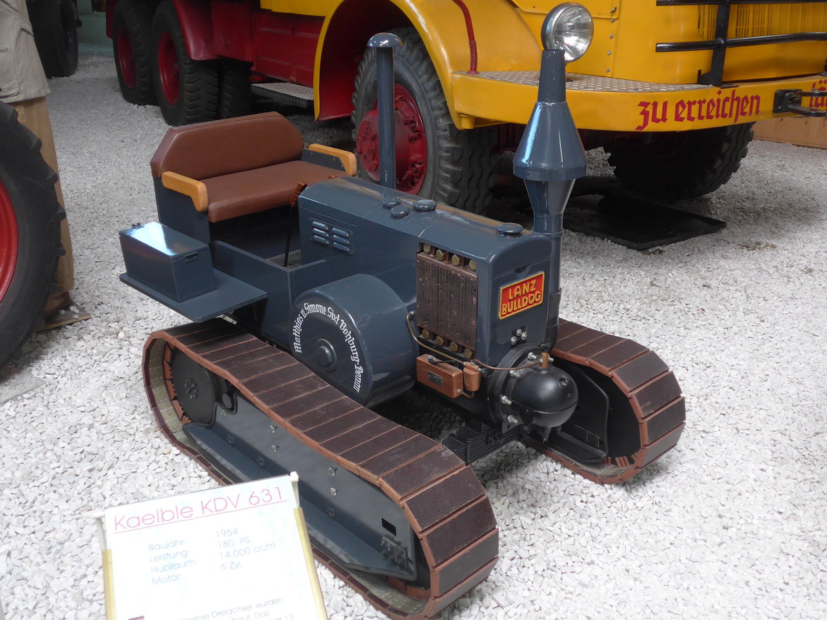 (205'077) - Lanz Bulldog am 13. Mai 2019 in Sinsheim, Museum