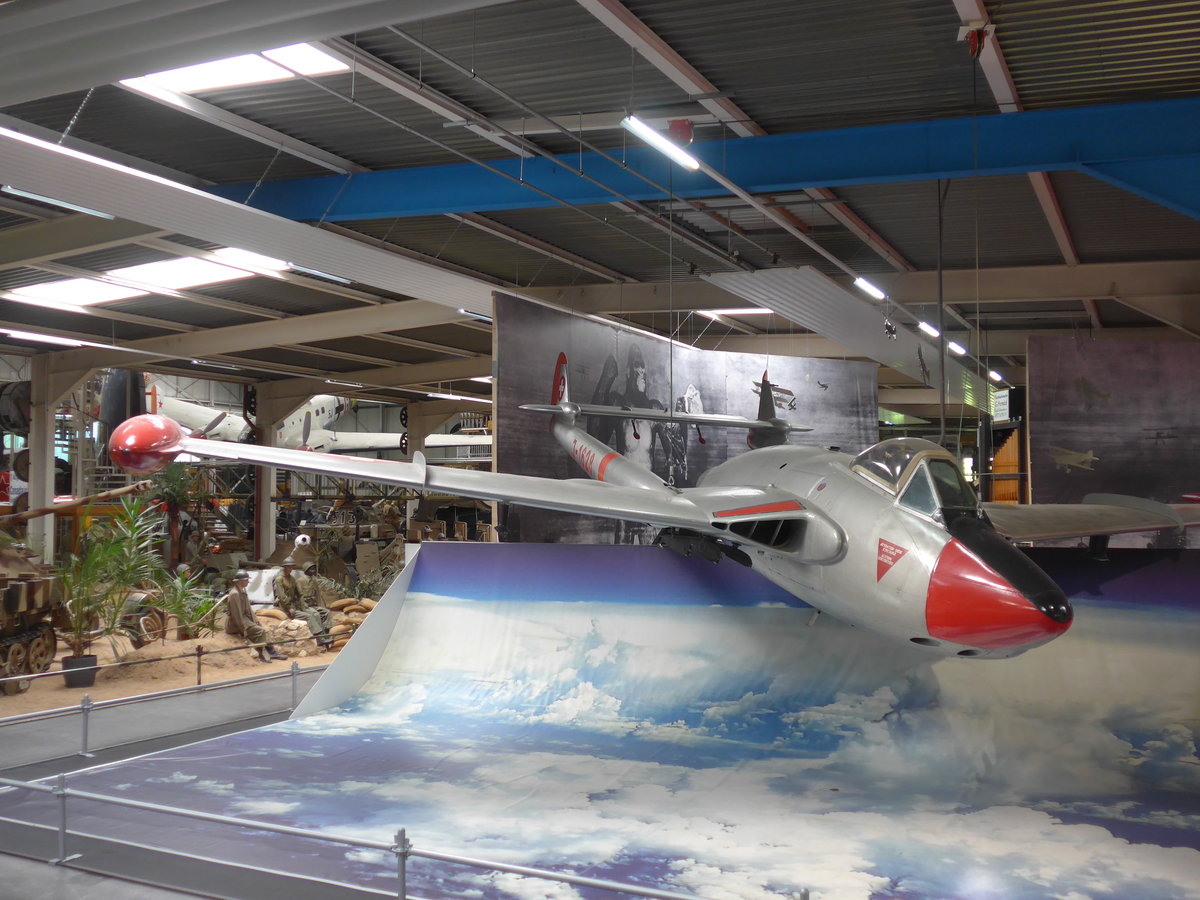 (205'088) - De Havilland Venom - J-1628 - am 13. Mai 2019 in Sinsheim, Museum
