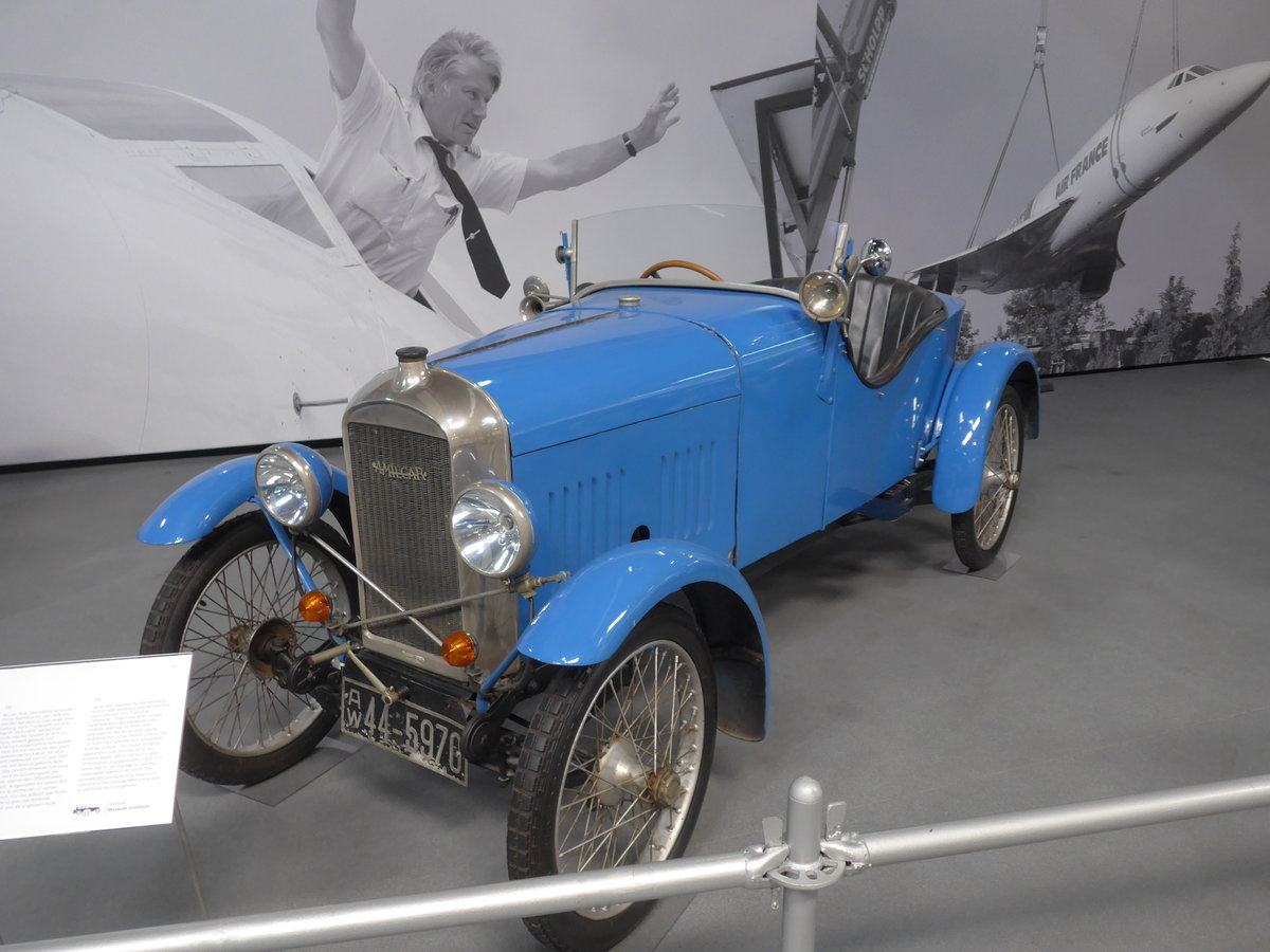 (205'108) - Amilcar - AW 44-5970 - am 13. Mai 2019 in Sinsheim, Museum
