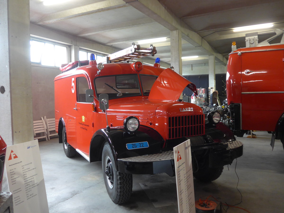 (205'264) - Freiw. Feuerwehr, Zug - Nr. 5/ZG 22 - Fargo am 18. Mai 2019 in Neuheim, ZDT