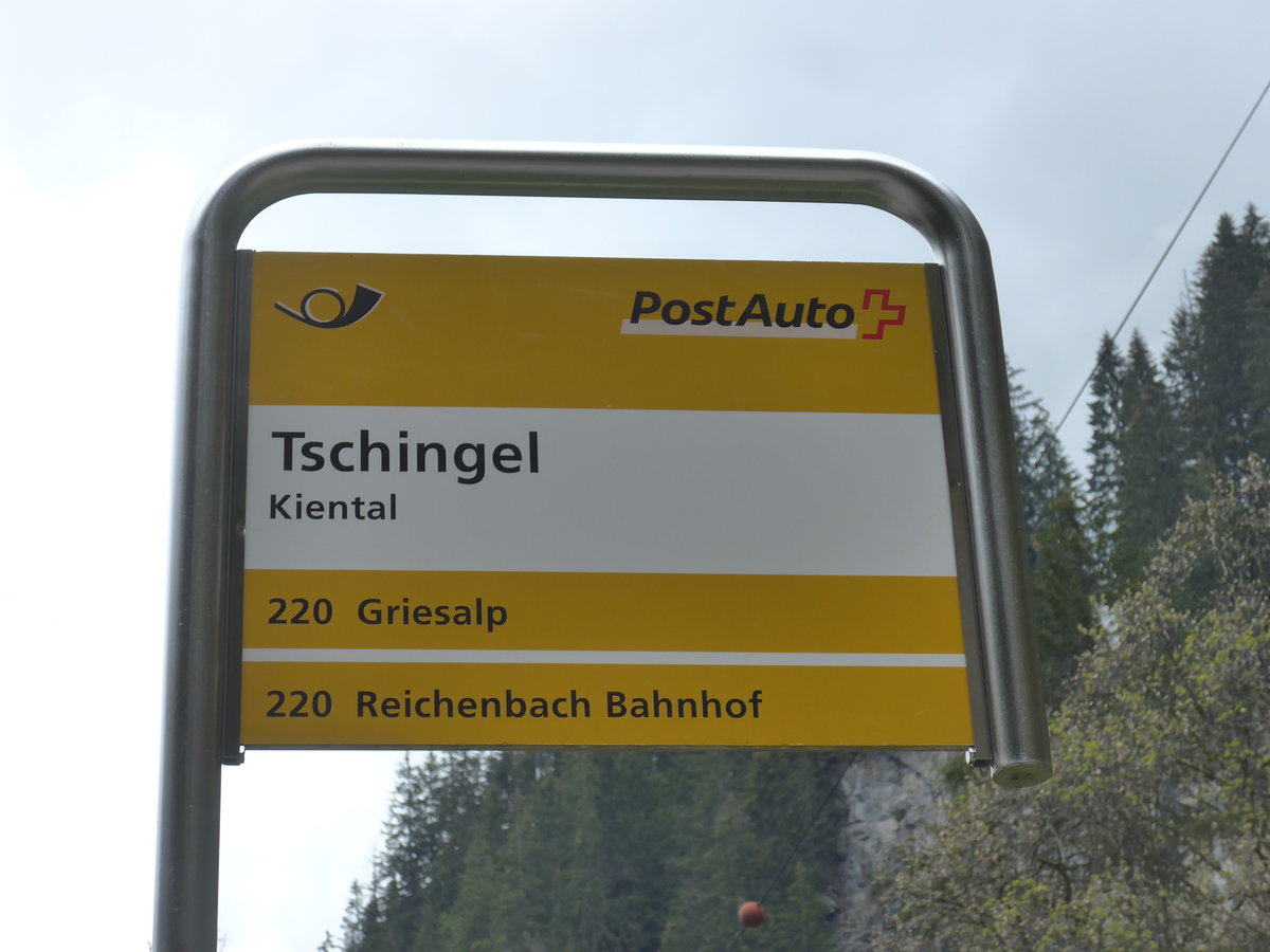 (205'496) - PostAuto-Haltestelle - Kiental, Tschingel - am 26. Mai 2019