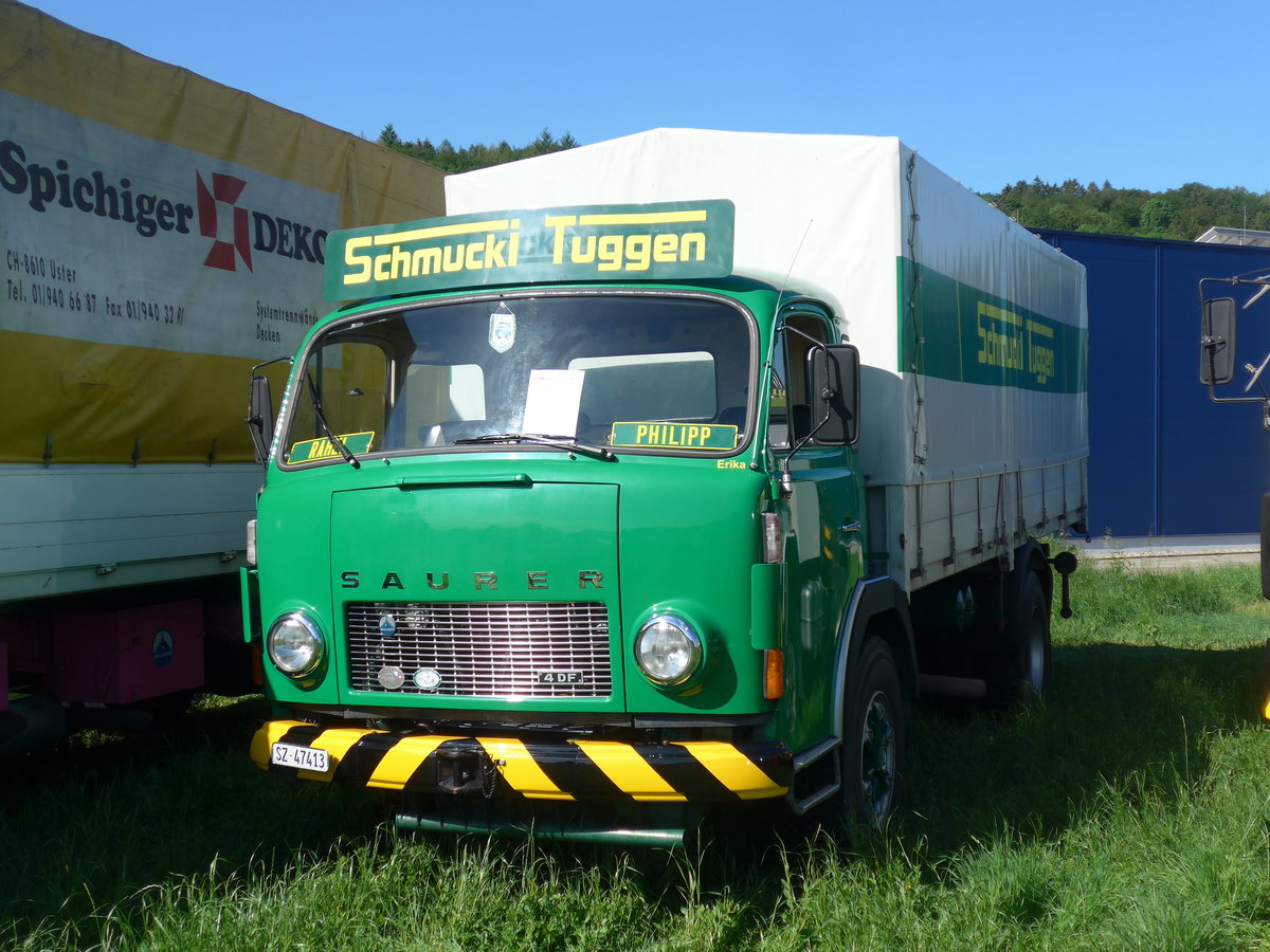 (205'793) - Schmucki, Tuggen - SZ 47'413 - Saurer am 8. Juni 2019 in Thayngen, Saurertreffen
