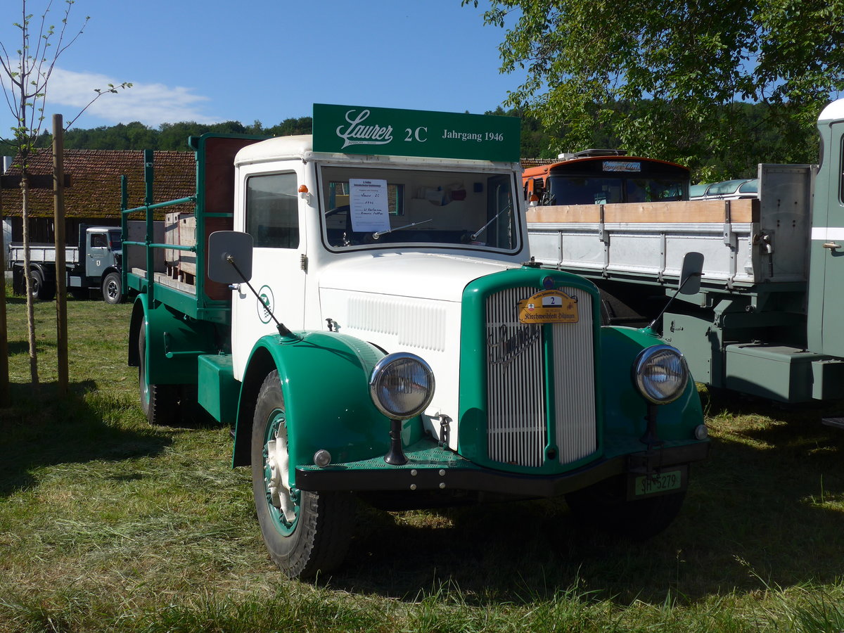 (205'799) - Saurer - SH 5279 - am 8. Juni 2019 in Thayngen, Saurertreffen