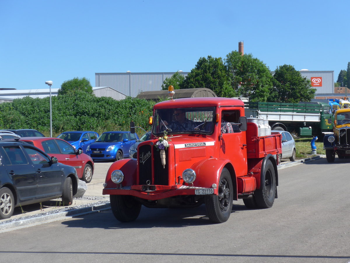 (205'831) - Saurer - TG 22'770 - am 8. Juni 2019 in Thayngen, Saurertreffen