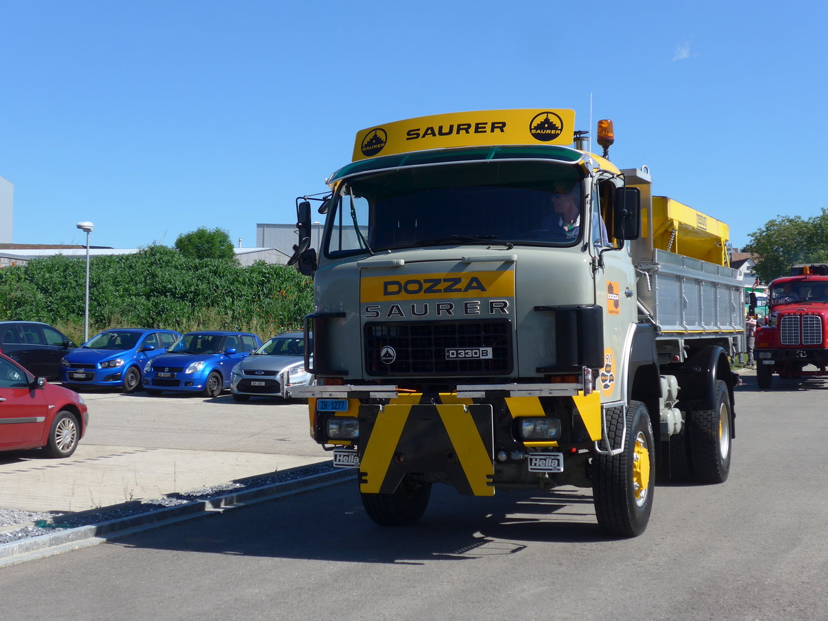 (205'836) - Dozza, K�snacht - ZH 1277 - Saurer am 8. Juni 2019 in Thayngen, Saurertreffen