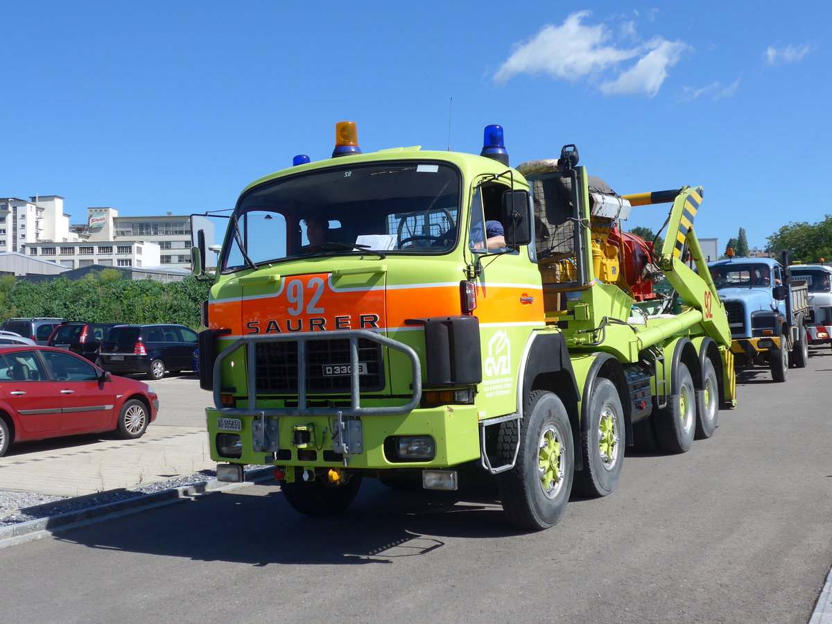 (205'844) - GVZ, Z�rich - Nr. 92/AG 10'583 U - Saurer am 8. Juni 2019 in Thayngen, Saurertreffen