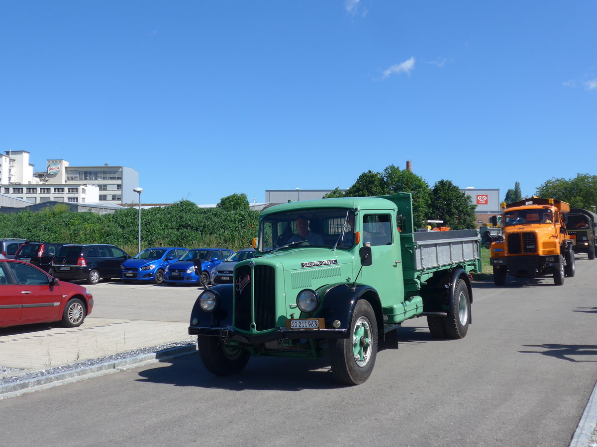 (205'863) - Saurer - SG 211'963 - am 8. Juni 2019 in Thayngen, Saurertreffen