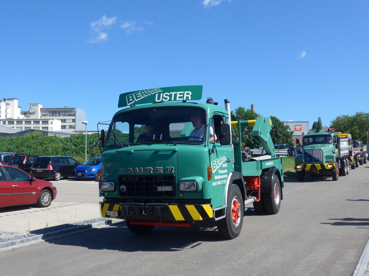 (205'877) - Bertschi, Uster - Nr. 10/SZ 412 - Saurer am 8. Juni 2019 in Thayngen, Saurertreffen