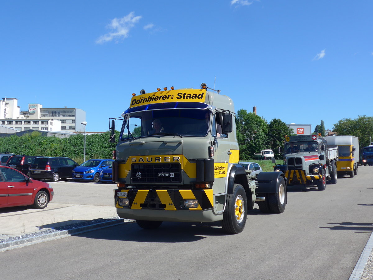 (205'879) - Dornbierer, Staad - SG 27'553 U - Saurer am 8. Juni 2019 in Thayngen, Saurertreffen