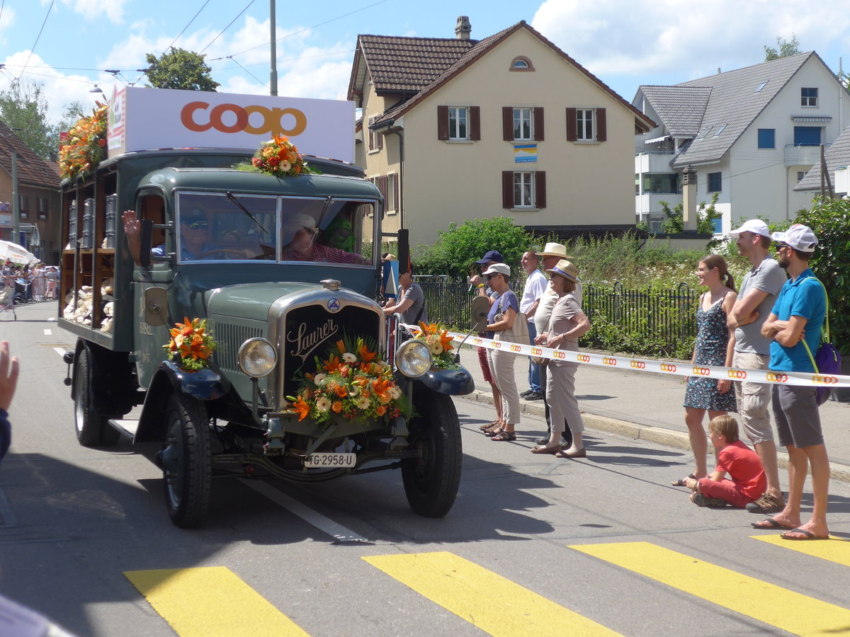 (206'733) - A.C.V., Basel - Nr. 57/TG 2958 U - Saurer am 23. Juni 2019 am Jodlerfest-Umzug in Winterthur