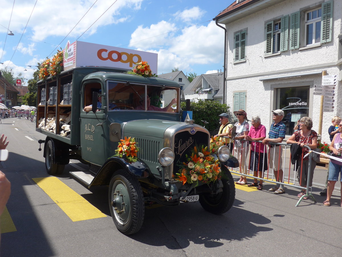 (206'734) - A.C.V., Basel - Nr. 57/TG 2958 U - Saurer am 23. Juni 2019 am Jodlerfest-Umzug in Winterthur