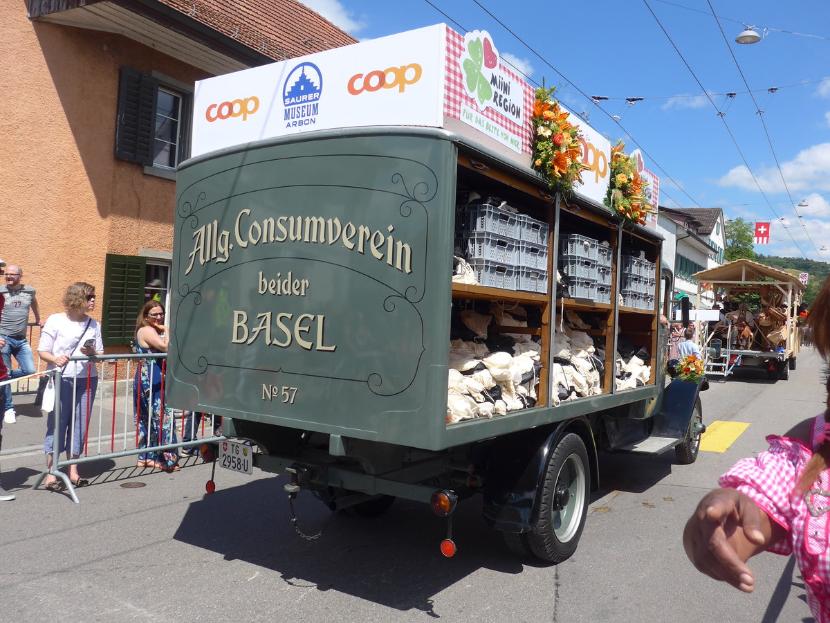 (206'735) - A.C.V., Basel - Nr. 57/TG 2958 U - Saurer am 23. Juni 2019 am Jodlerfest-Umzug in Winterthur