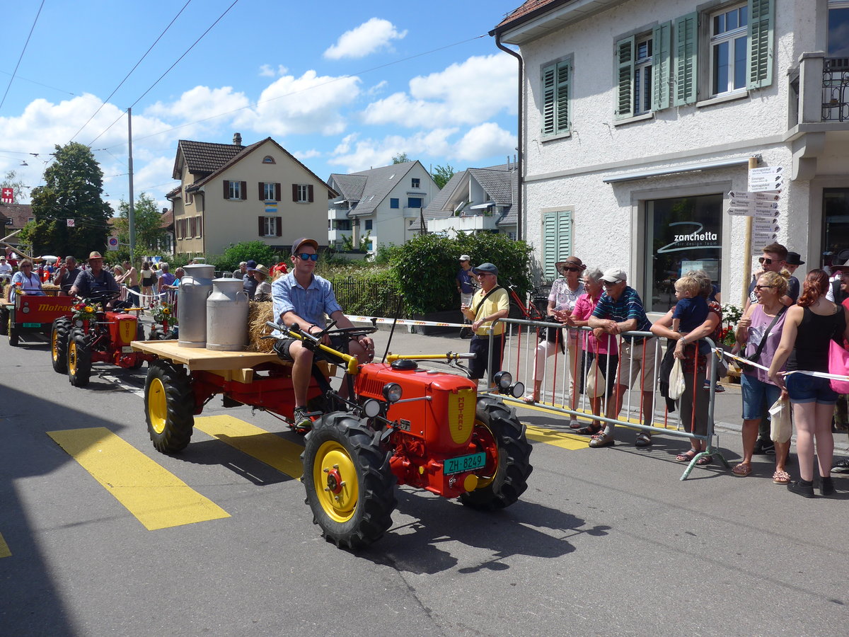 (206'743) - Motrac - ZH 8249 - am 23. Juni 2019 am Jodlerfest-Umzug in Winterthur