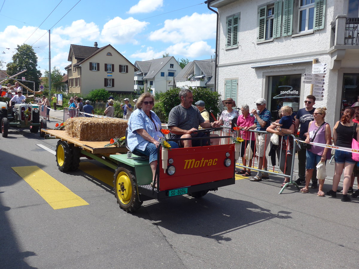 (206'745) - Motrac - ZH 8094 - am 23. Juni 2019 am Jodlerfest-Umzug in Winterthur