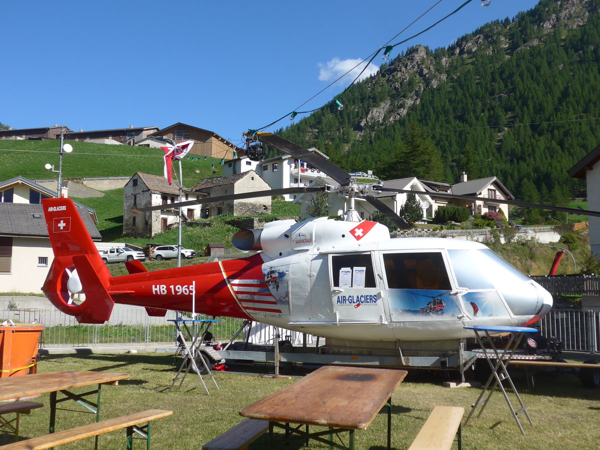 (208'295) - Air-Glaciers - HB 1965 - am 3. August 2019 in Simplon Dorf