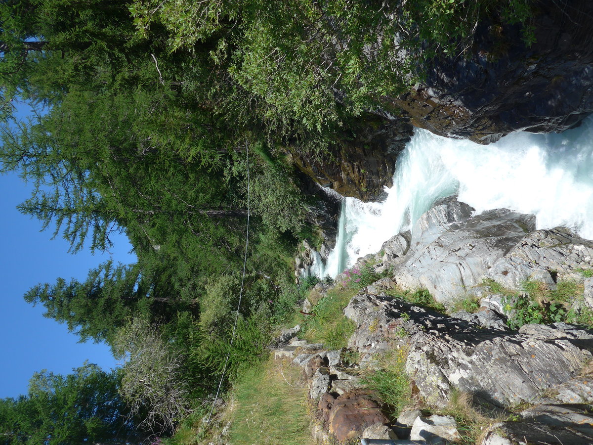 (208'344) - Der Krummbach am 3. August 2019 bei Simplon Dorf