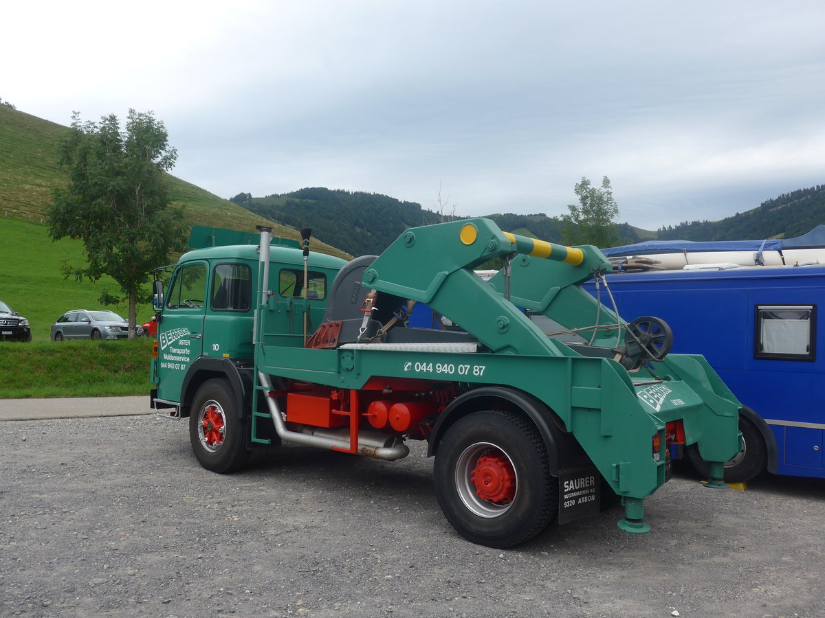 (208'875) - Bertschi, Uster - Nr. 10/SZ 412 - Saurer am 17. August 2019 in Atzm�nnig, Schutt