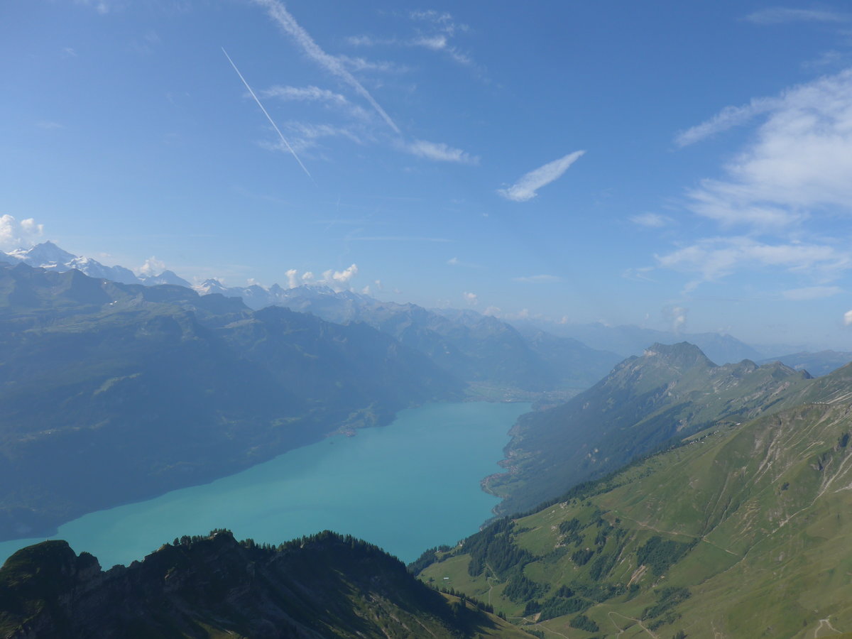 (209'132) - Blick auf den Brienzersee am 31. August 2019 vom Brienzer Rothorn aus