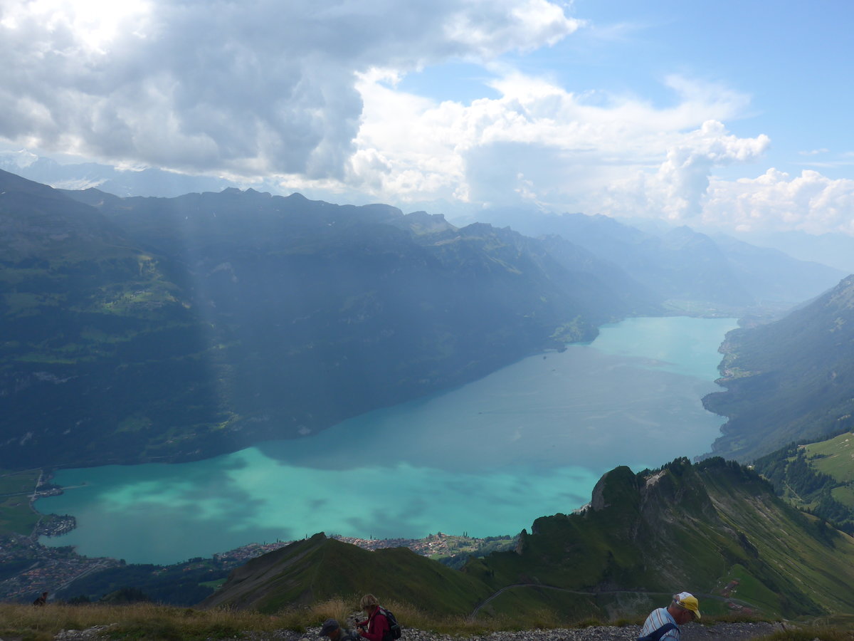 (209'141) - Blick auf den Brienzersee am 31. August 2019 vom Brienzer Rothorn aus