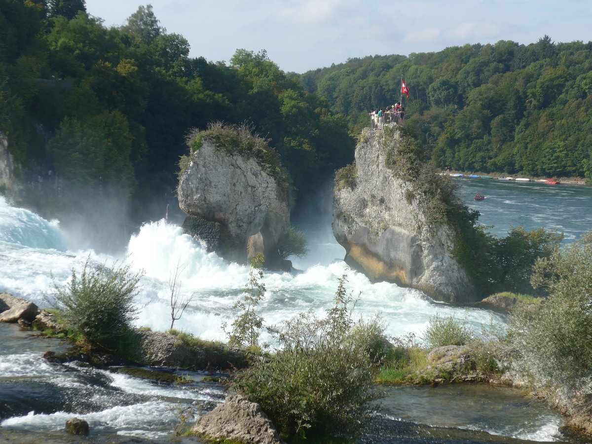 (209'558) - Der Rheinfall am 14. September 2019 bei Neuhausen