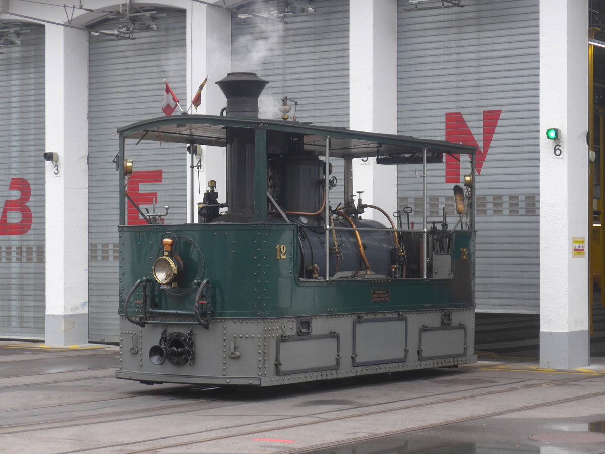 (210'401) - SVB-Dampftram - Nr. 12 - am 20. Oktober 2019 in Bern, Eigergarage