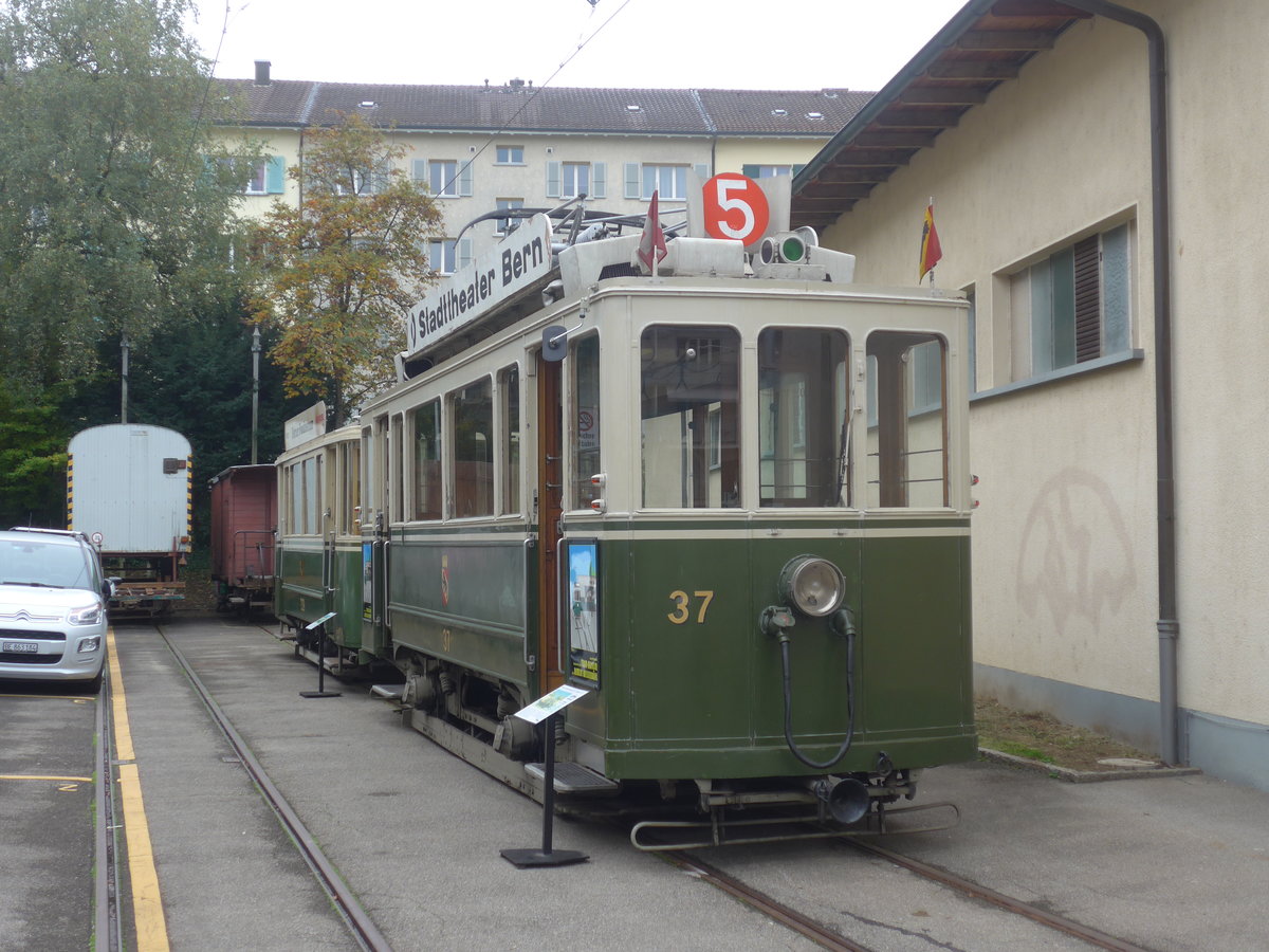 (210'416) - SVB-Tram - Nr. 37 - am 20. Oktober 2019 in Bern, Weissenb�hl