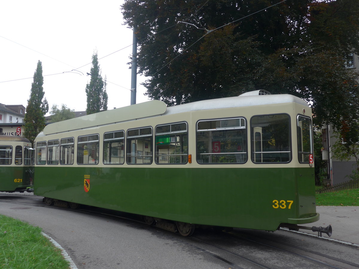 (210'432) - SVB-Tramanh�nger - Nr. 337 - am 20. Oktober 2019 in Bern, Weissenb�hl