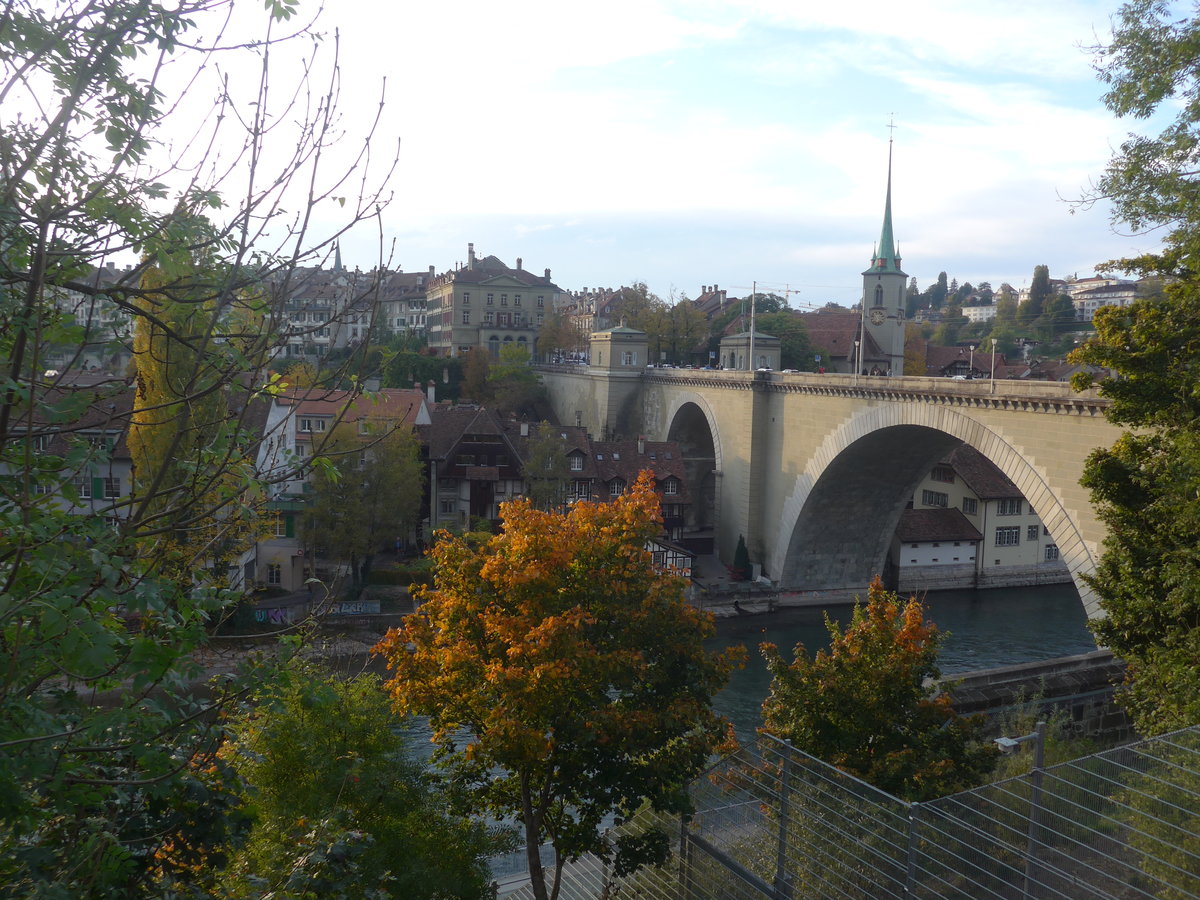 (210'473) - Aussicht auf die Altstadt und Nydeggbr�cke am 20. Oktober 2019 in Bern