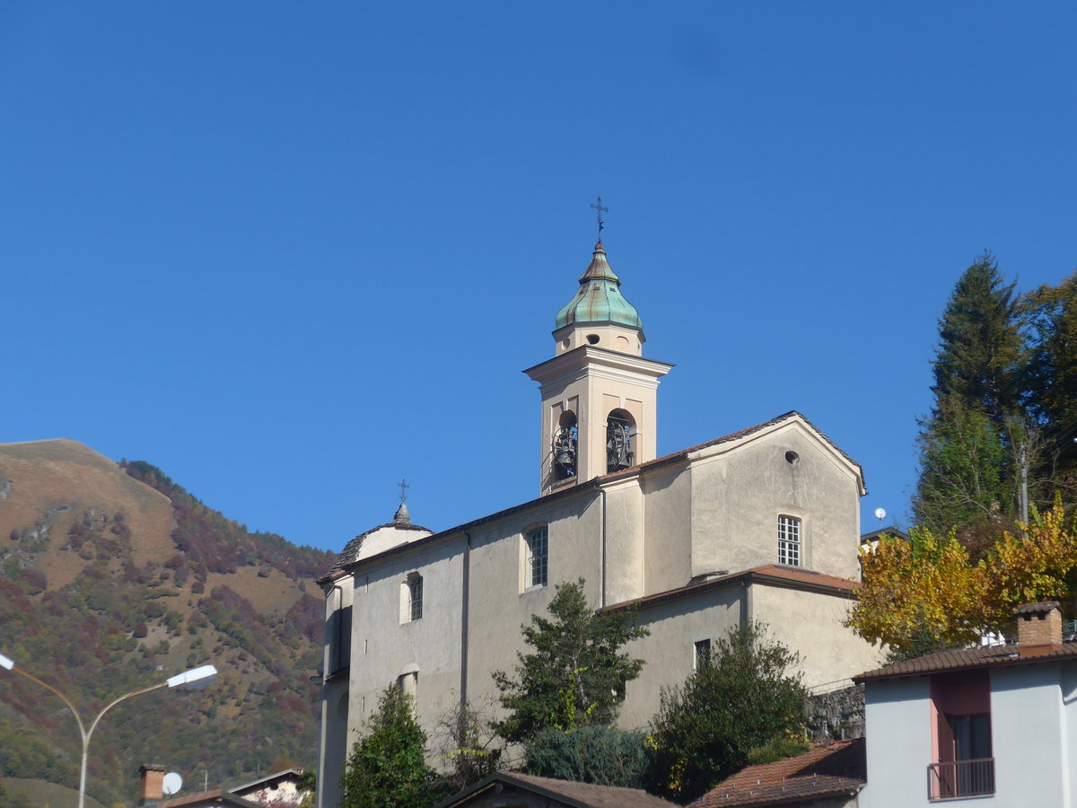 (210'529) - Kirche San Lorenzo am 26. Oktober 2019 in Muggio