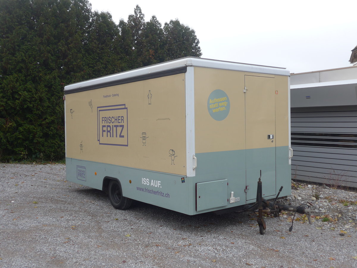 (212'836) - Frischer Fritz - BE 190'263 - Verkaufsanh�nger am 9. Dezember 2019 in Steffisburg, Ziegelei