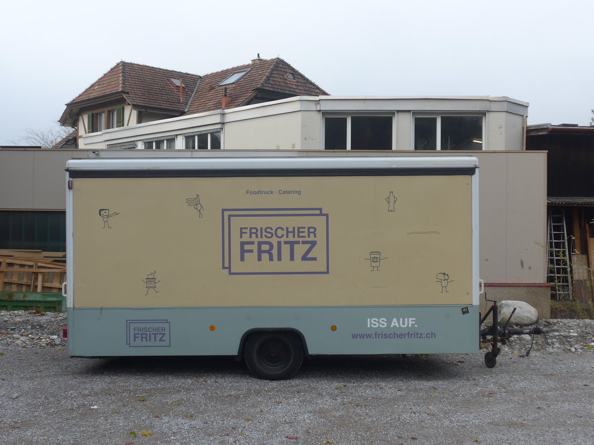(212'837) - Frischer Fritz - BE 190'263 - Verkaufsanh�nger am 9. Dezember 2019 in Steffisburg, Ziegelei