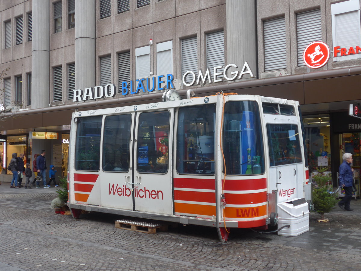 (213'079) - Luftseilbahn LWM am 23. Dezember 2019 in Thun, B�lliz