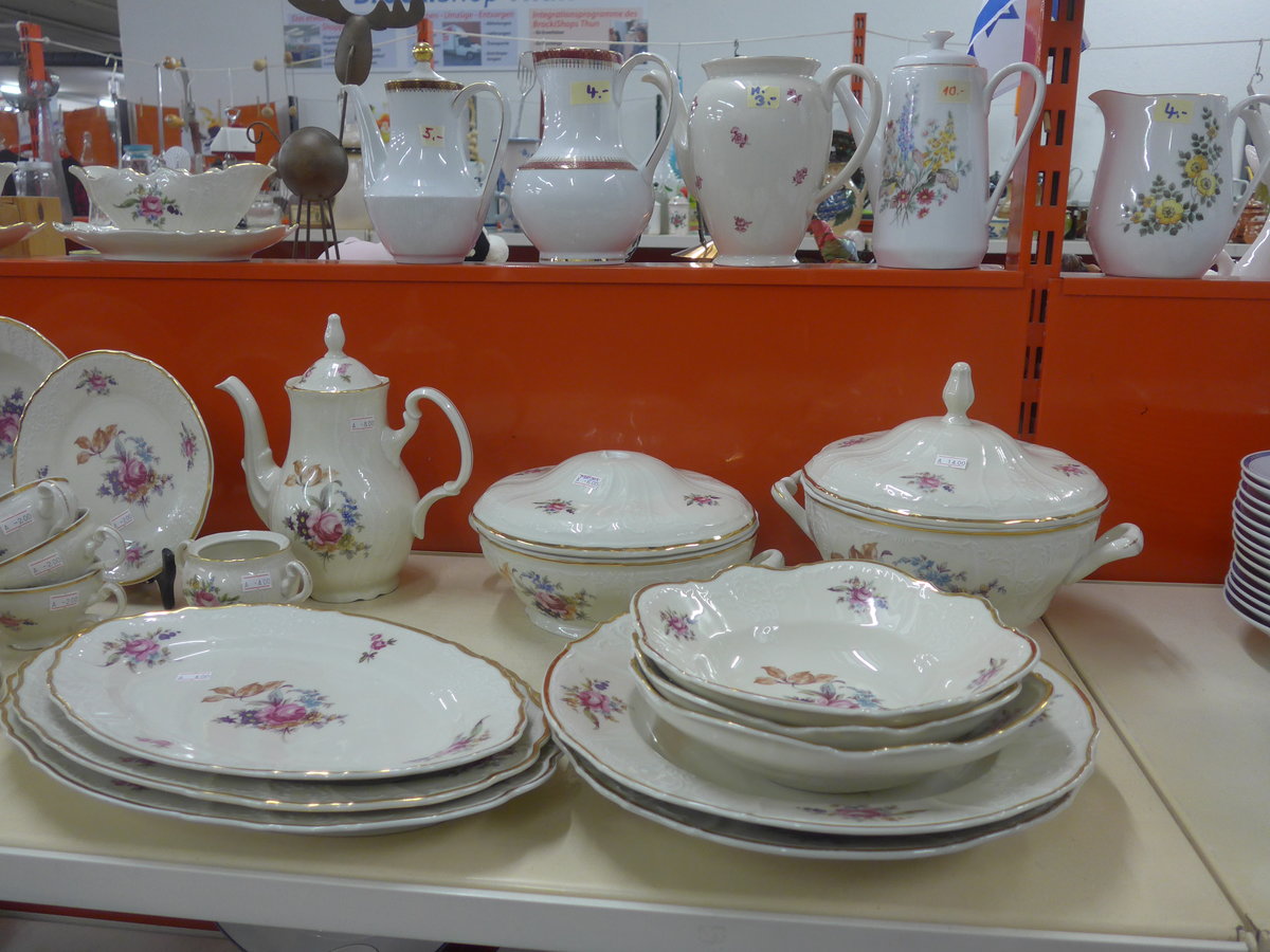 (213'996) - Bohemia-Geschirr aus der ehemaligen Tschechoslowakei am 24. Januar 2020 im BrockiShop Thun