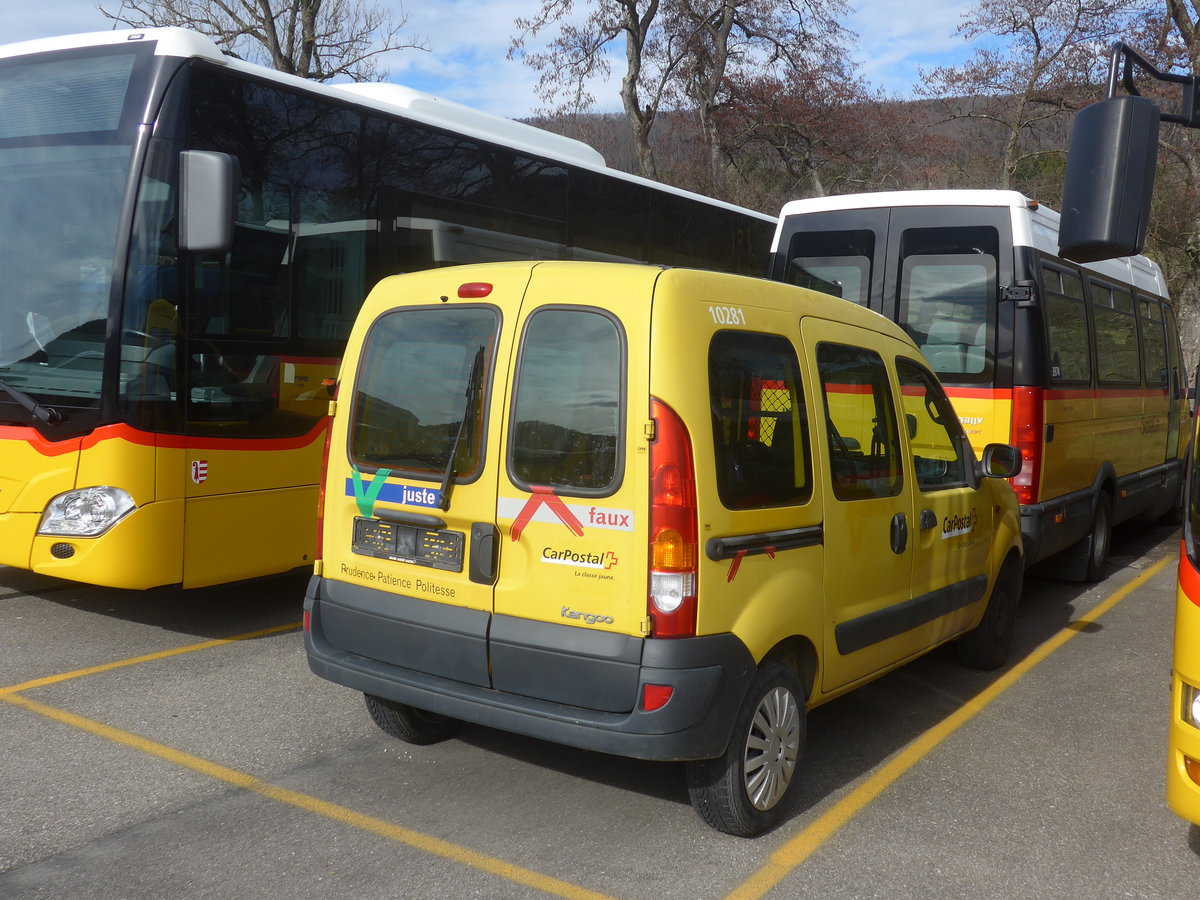 (214'289) - PostAuto - Renault am 16. Februar 2020 in Develier