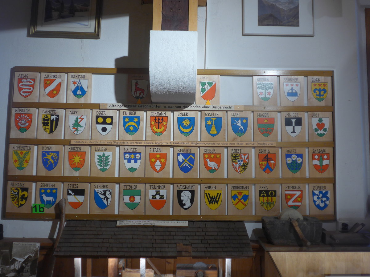 (214'493) - Alteingesessene Geschlechter (16. Jhd.) von Adelboden ohne B�rgerrecht am 19. Februar 2020 im Heimatmuseum Adelboden