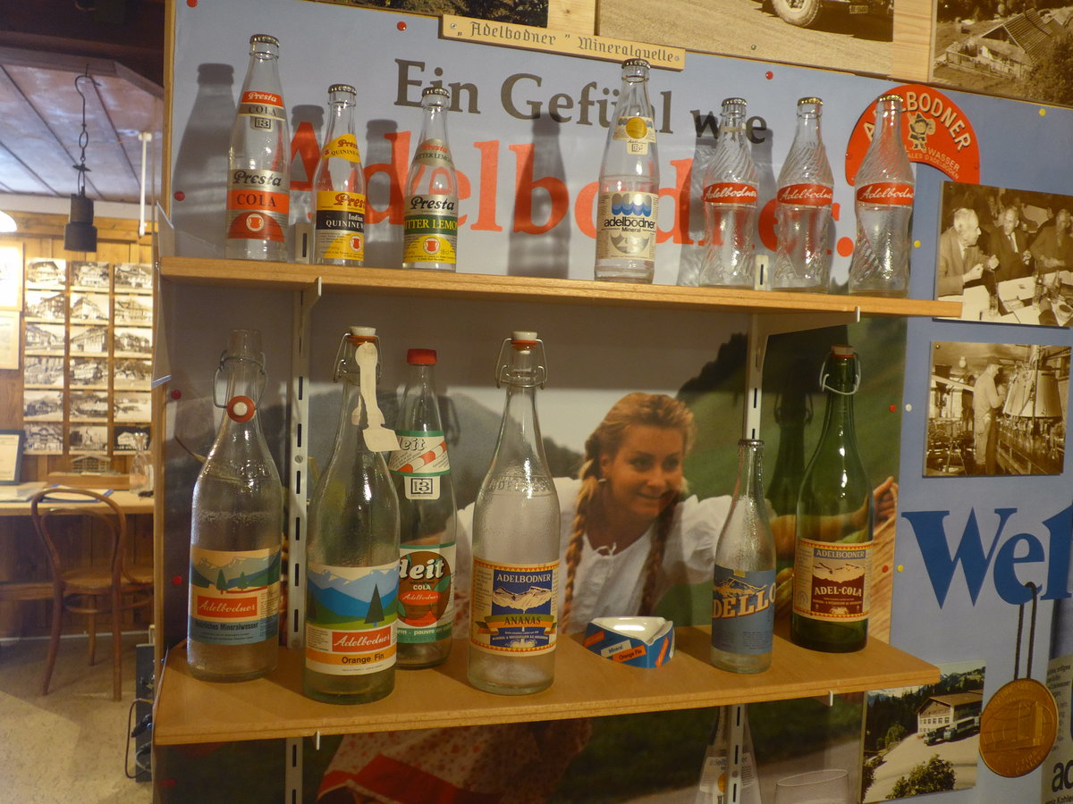 (214'516) - Adelbodner Flaschen am 19. Februar 2020 im Heimatmuseum Adelboden