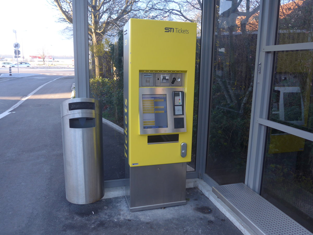 (215'190) - STI-Billetautomat am 15. M�rz 2020 in Thun-Lerchenfeld, Waldeck
